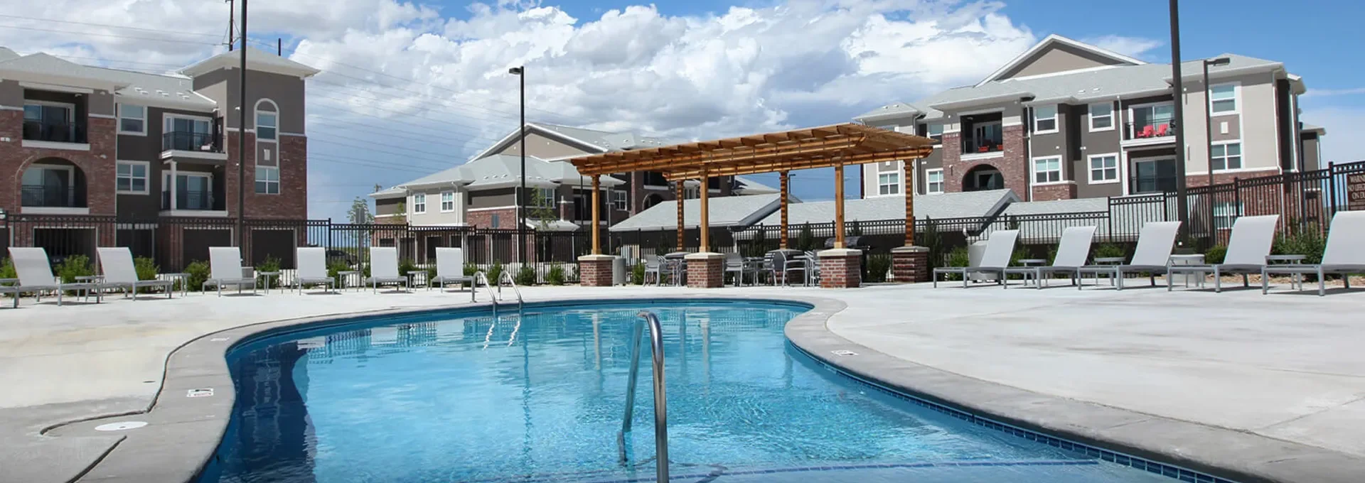 the pool at The Outlook Ridge Apartments