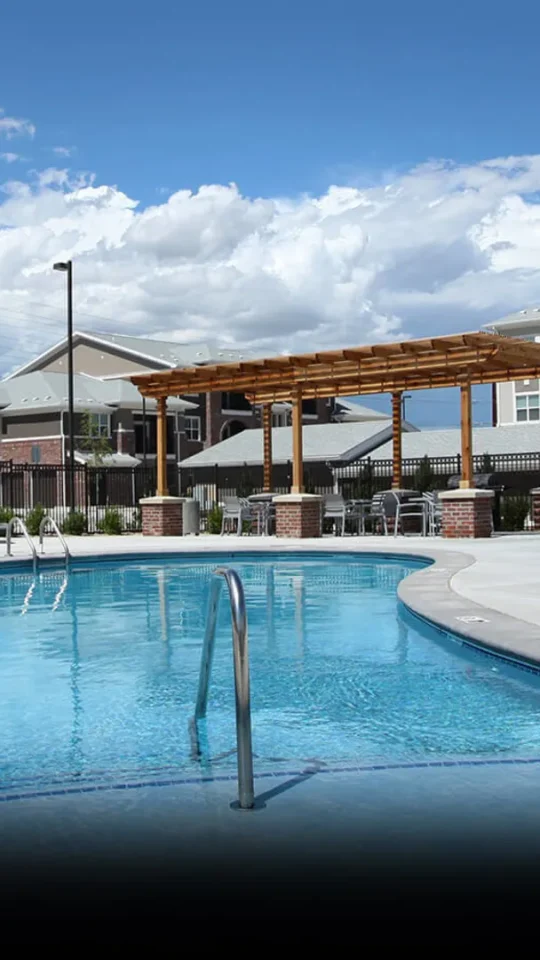 the pool at The Outlook Ridge Apartments