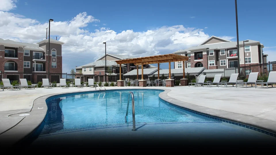 the pool at The Outlook Ridge Apartments